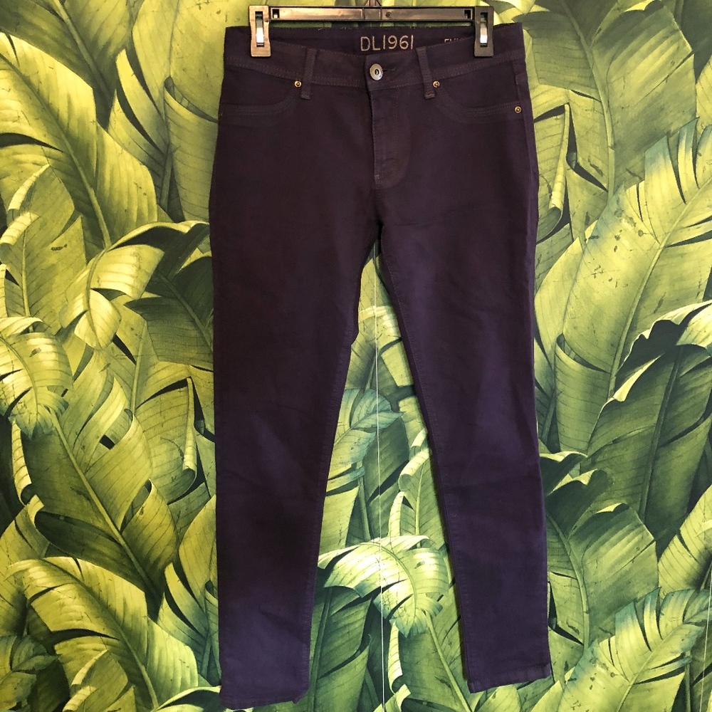 LSU purple DL1961 EMMA jeans